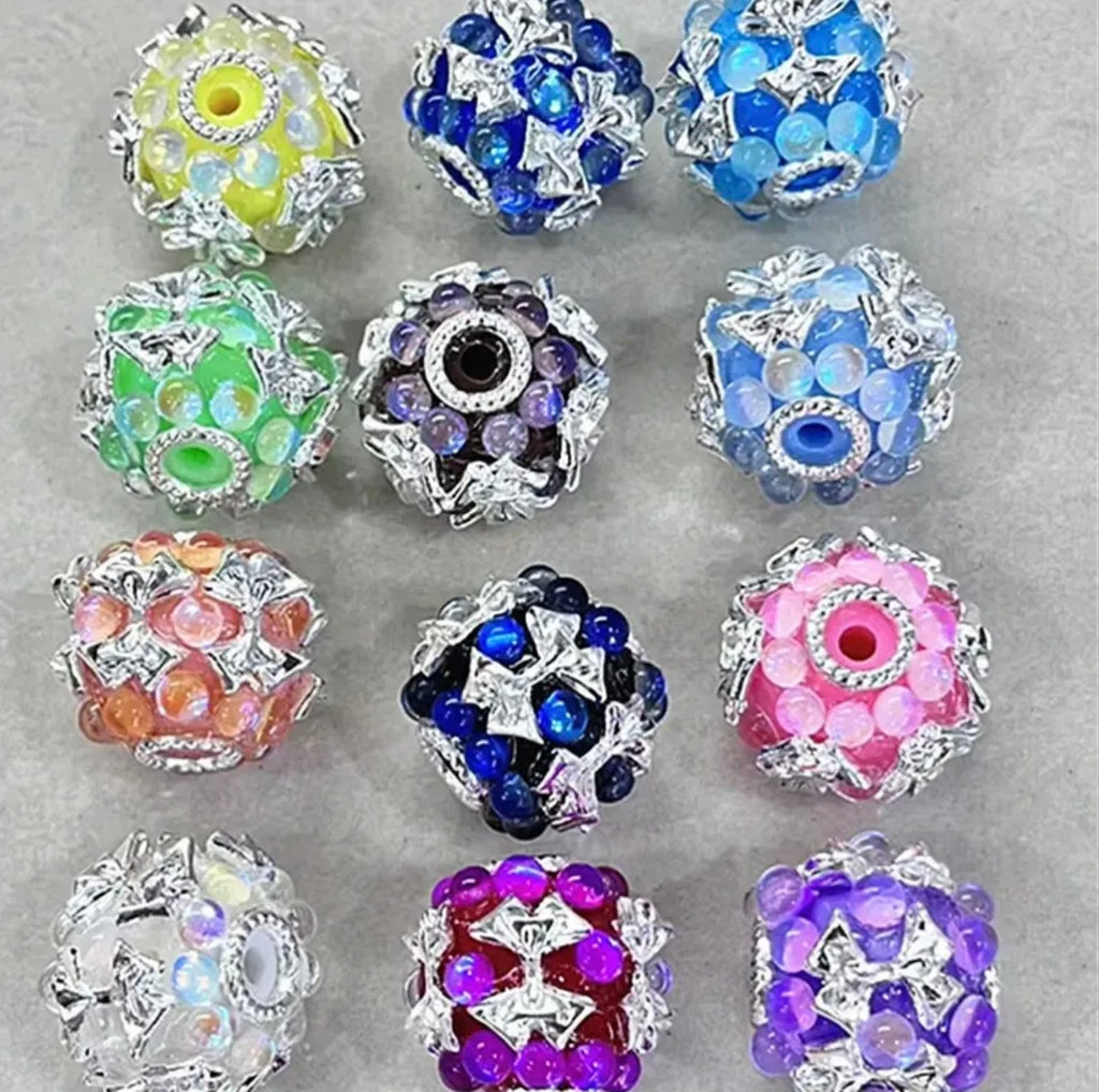 16mm Metal Bow Fancy Bead (5pcs)