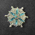 40mm Metal Alloy Snowflake Rhinestone Beads-T4