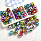 16mm Animal/Zebra Print Beads-B20