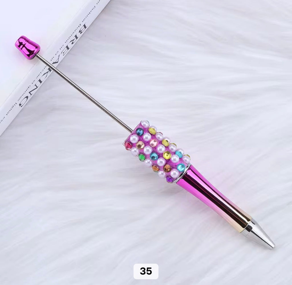 Rhinestone Pearl Shinny Metallic Beadable Pens