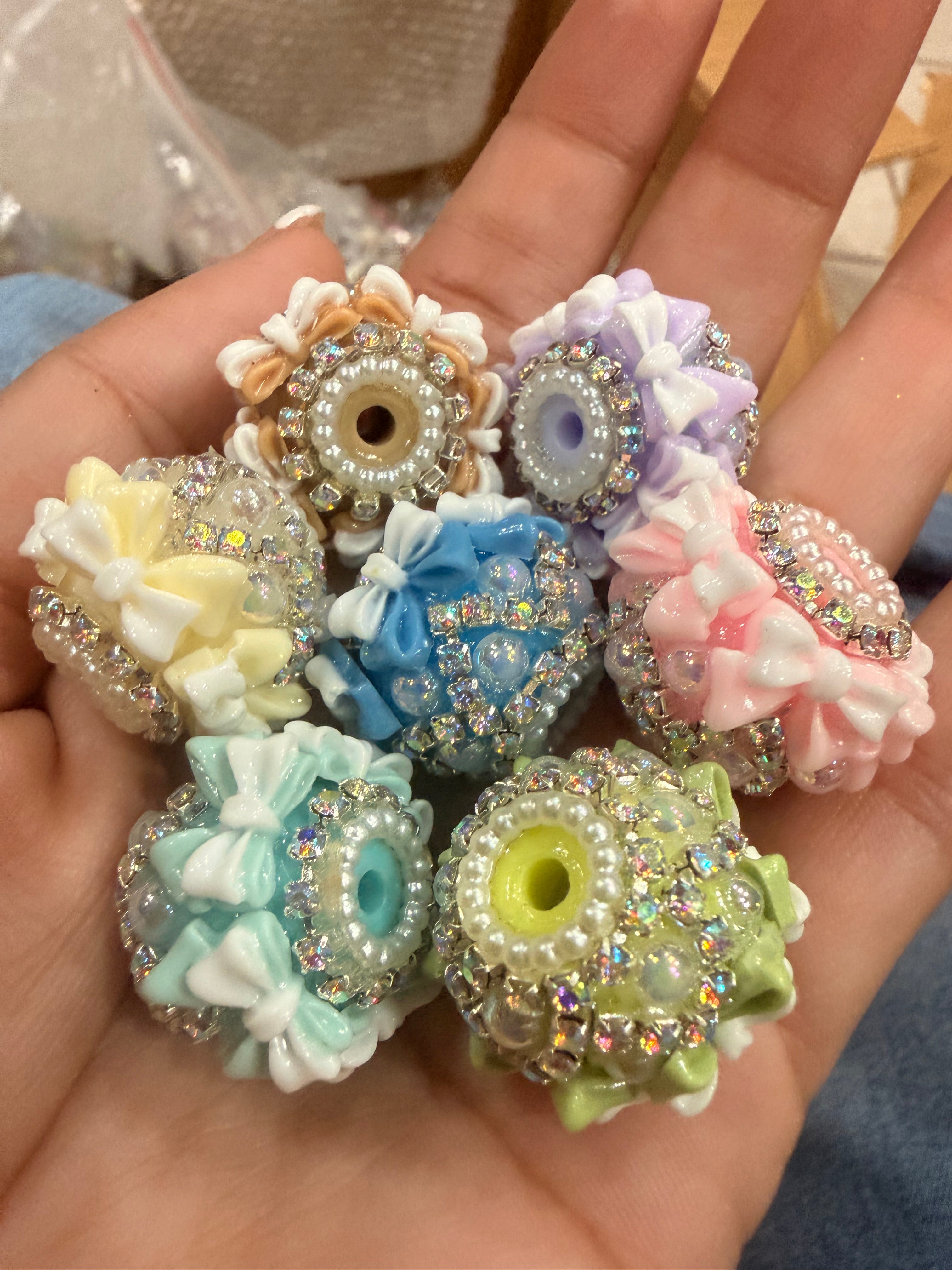 18mm Bow Knot Fancy Rhinestone Beads (5pcs) Secondary image