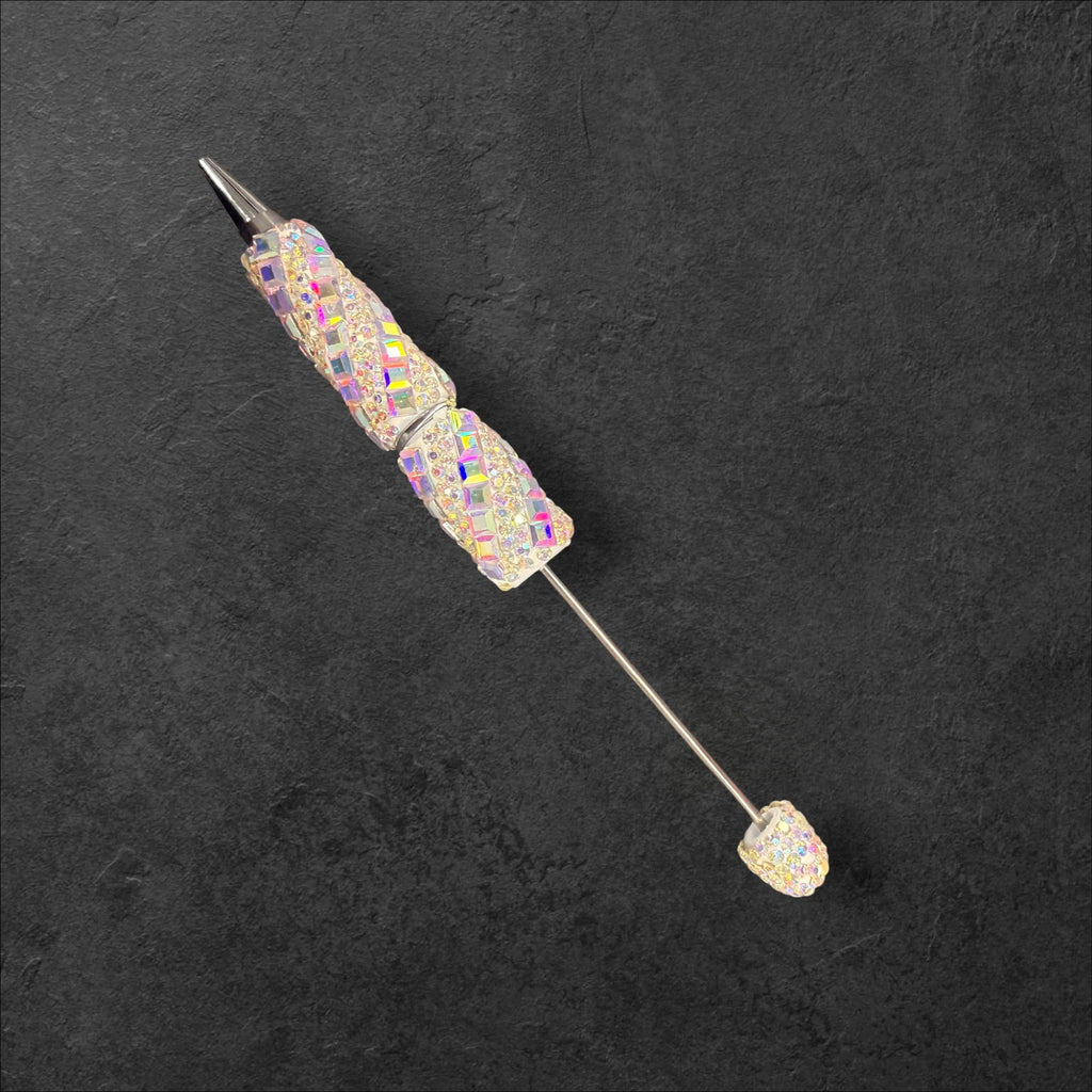 Diagonal Rectangle Square Rhinestone Beadable Pens