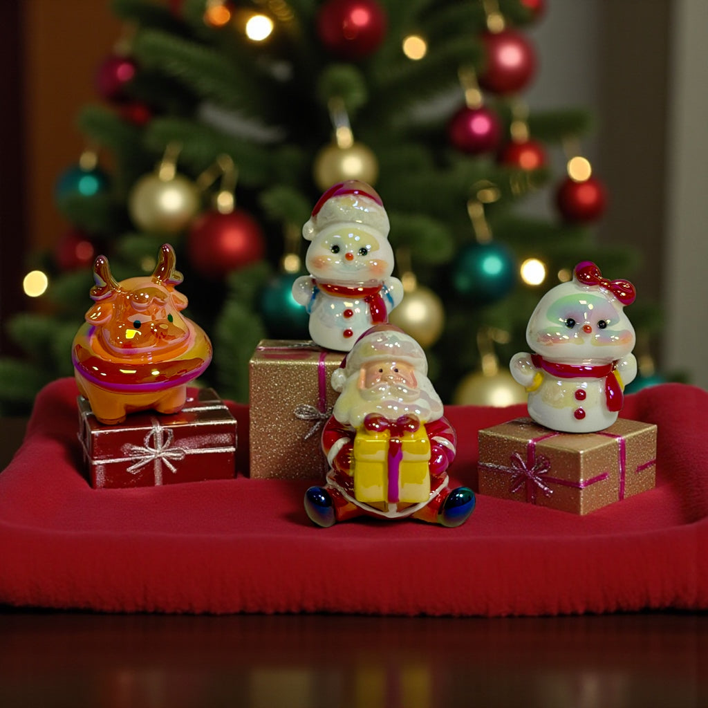 3D Christmas Character Beads (5pcs)
