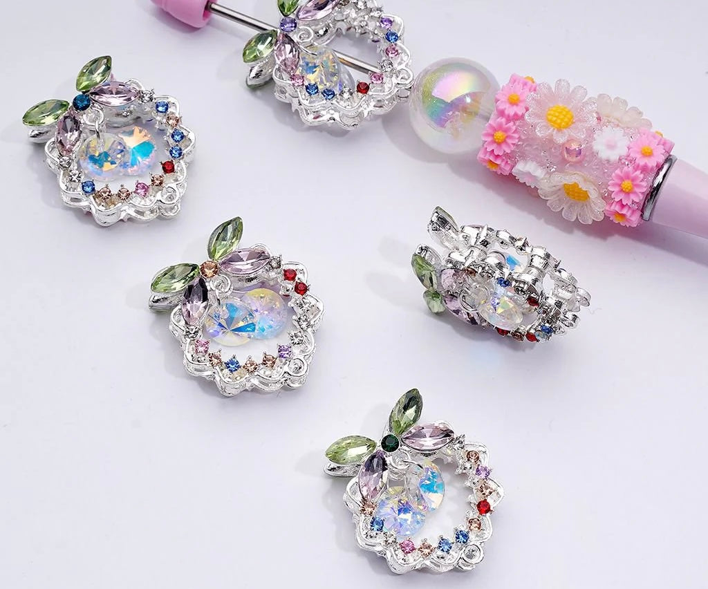 24mm  Alloy Rhinestone Garland Beads