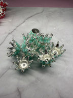 Rose Metal Alloy Crown Beads