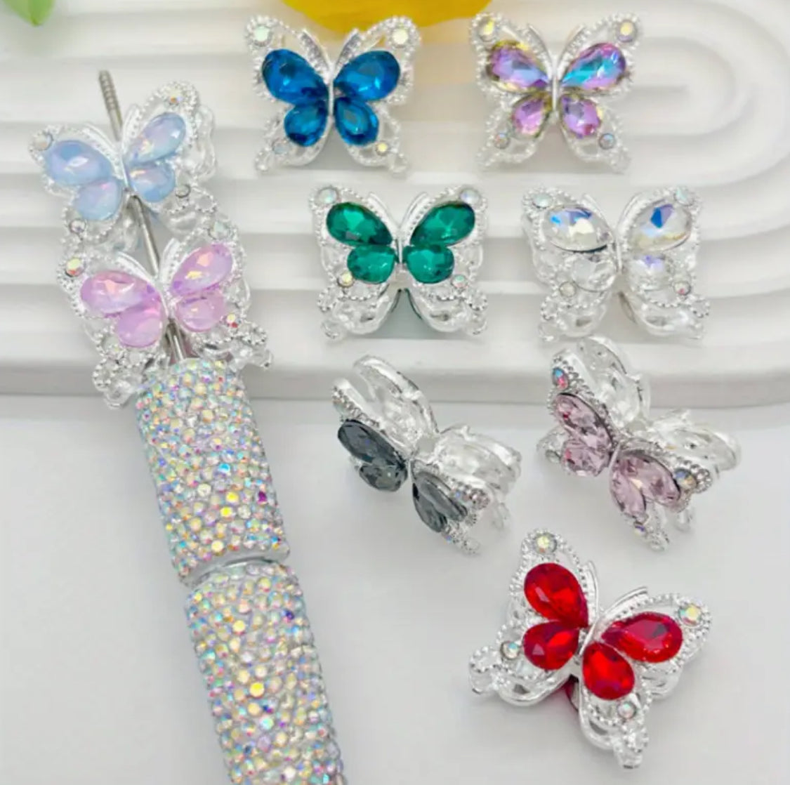 Rhinestone Metal Butterfly Main image