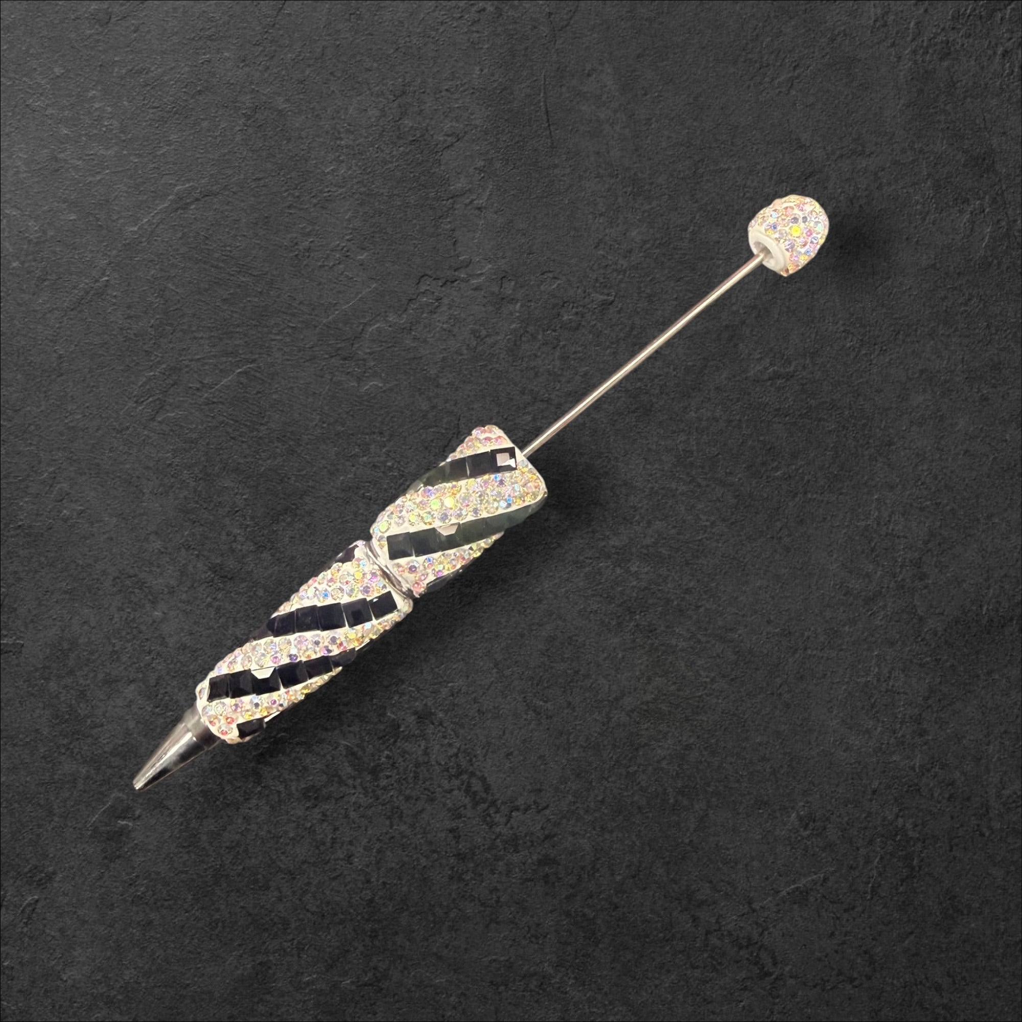 Diagonal Rectangle Square Rhinestone Beadable Pens