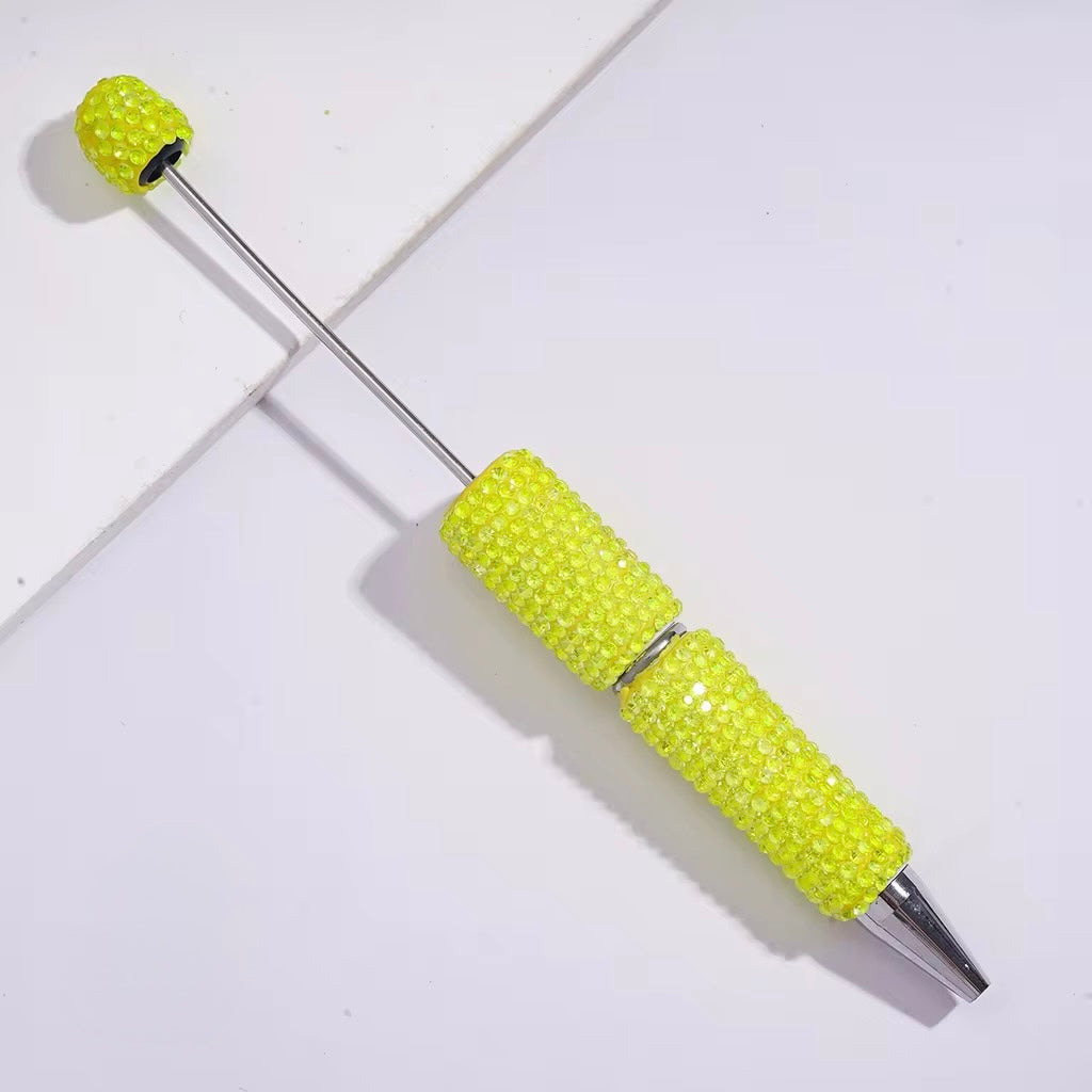 Clear Shinny Rhinestone Clay  Beadable Pens