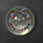 24mm  Alloy Rhinestone Garland Beads