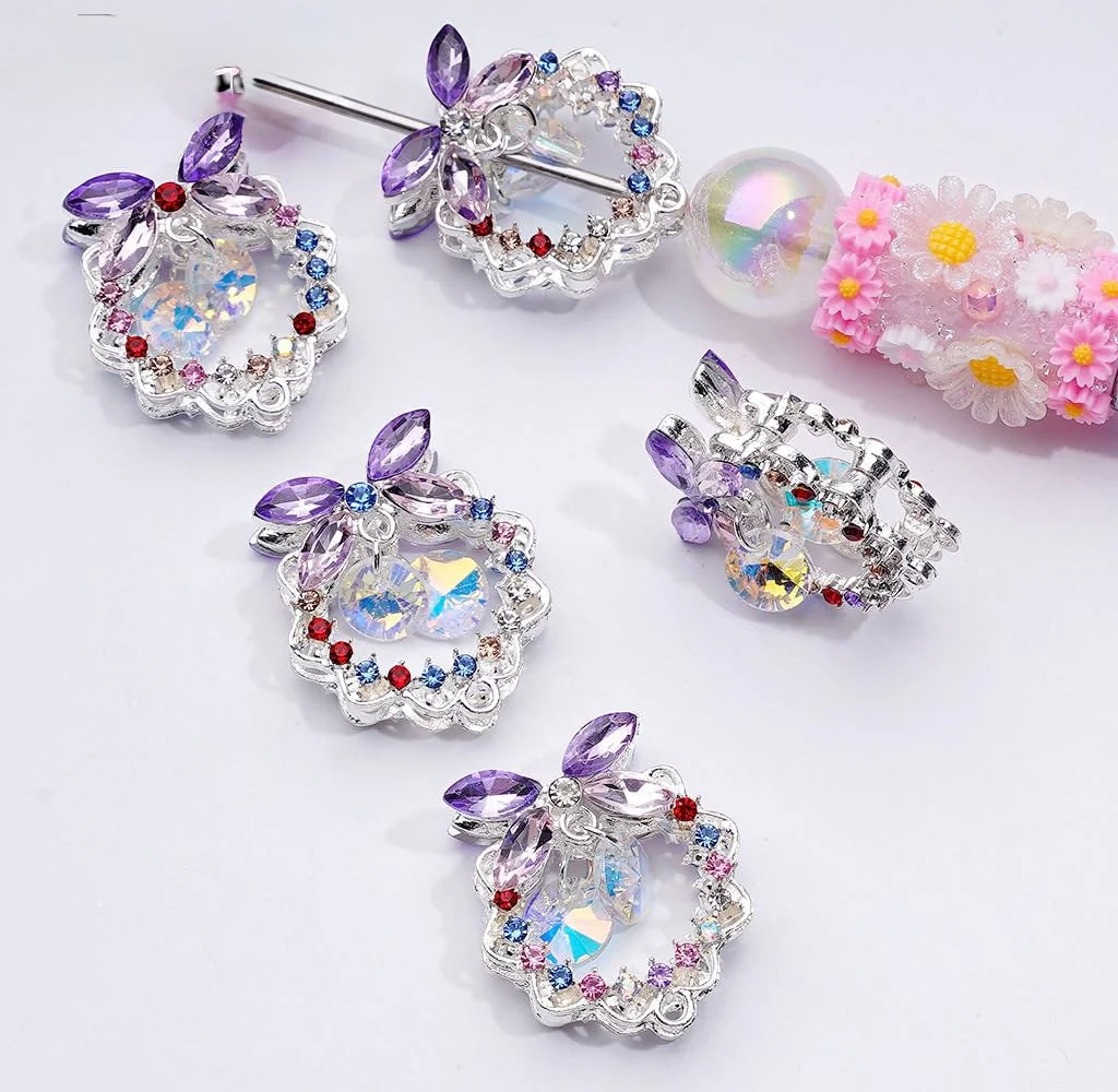 24mm  Alloy Rhinestone Garland Beads