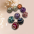 17mm Rhinestone and Square Crystals Fancy Bead (5pcs)