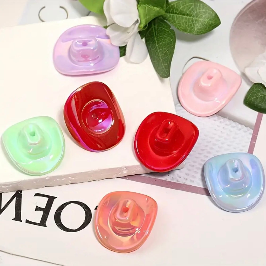 Cowboy Hat Beads (5pcs) Main image