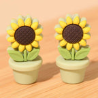 3D Sunflowers In Pot
