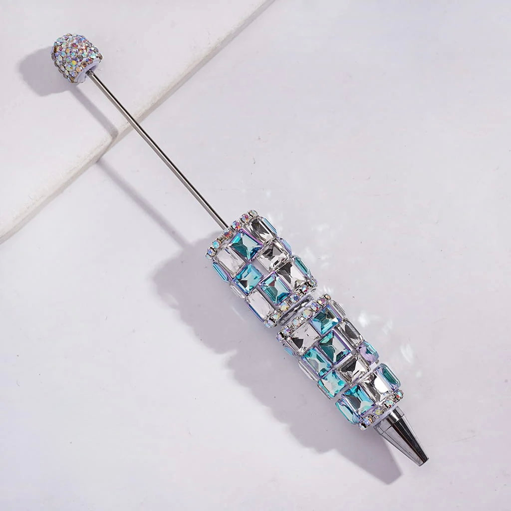 Rectangle Square Rhinestone Beadable Pens