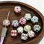 20mm  Rhinestone Heart and Silver Bow Fancy Beads (5pcs)