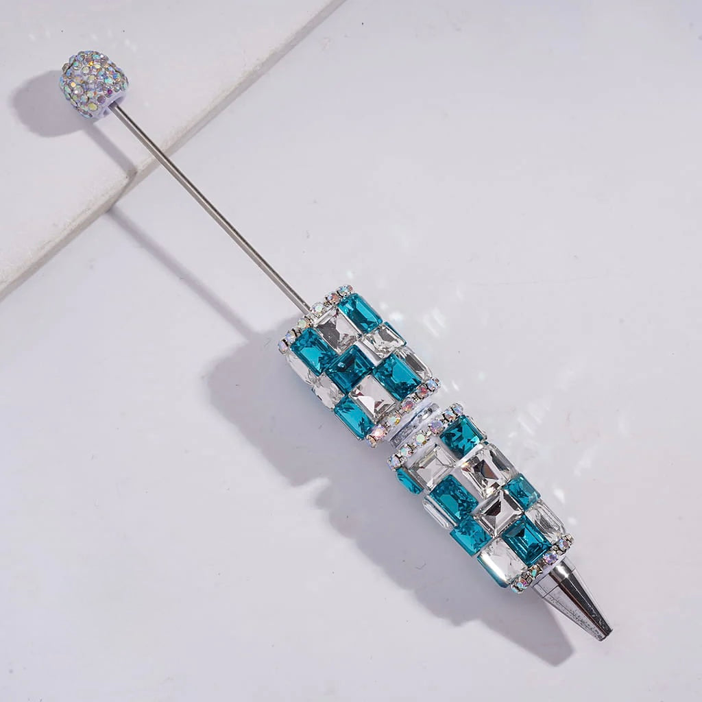 Rectangle Square Rhinestone Beadable Pens