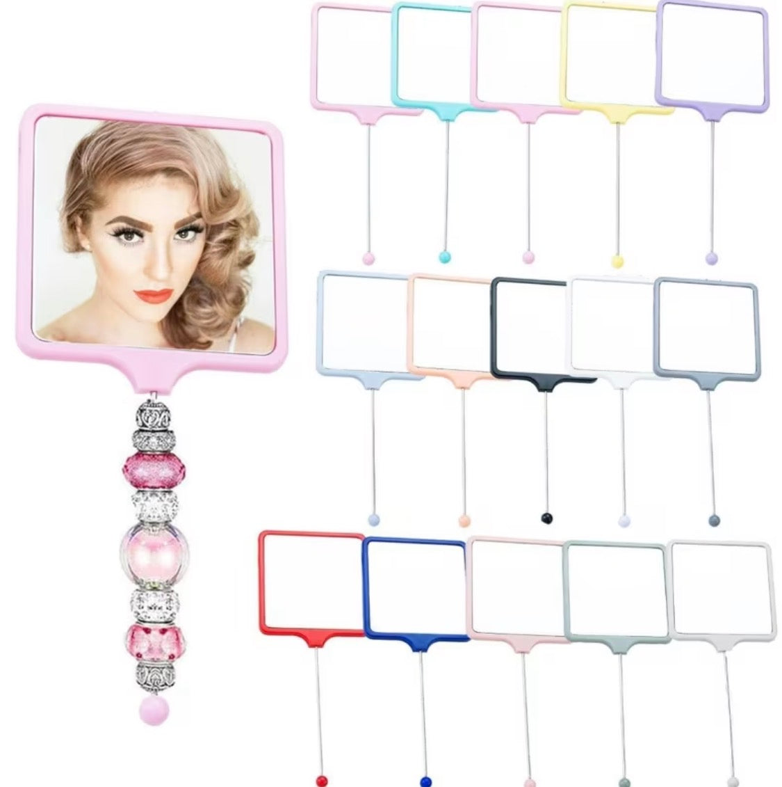 Square Beadable Mirror Secondary image