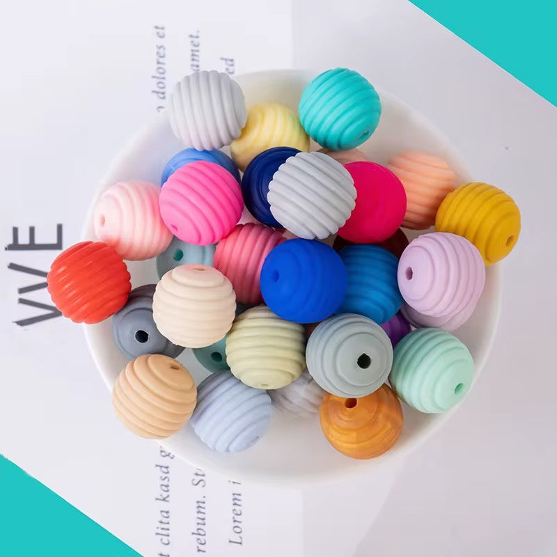 14mm Silicone Honeycomb Beads-E9 Secondary image