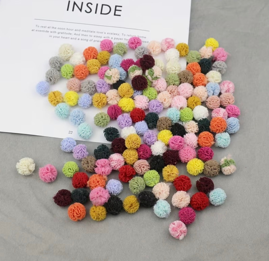Mesh Flower for DIY and Pens (20 pcs) Secondary image