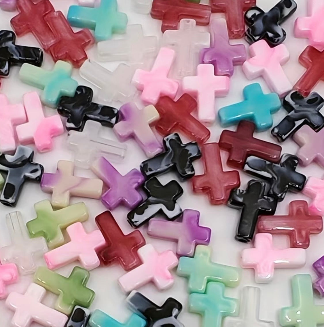 Marbled Cross Beads Mix