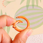 1” Circle Spring Snap Hood For Keyrings and Keychains in AB Bright Colors (20 pcs)🫶🏽