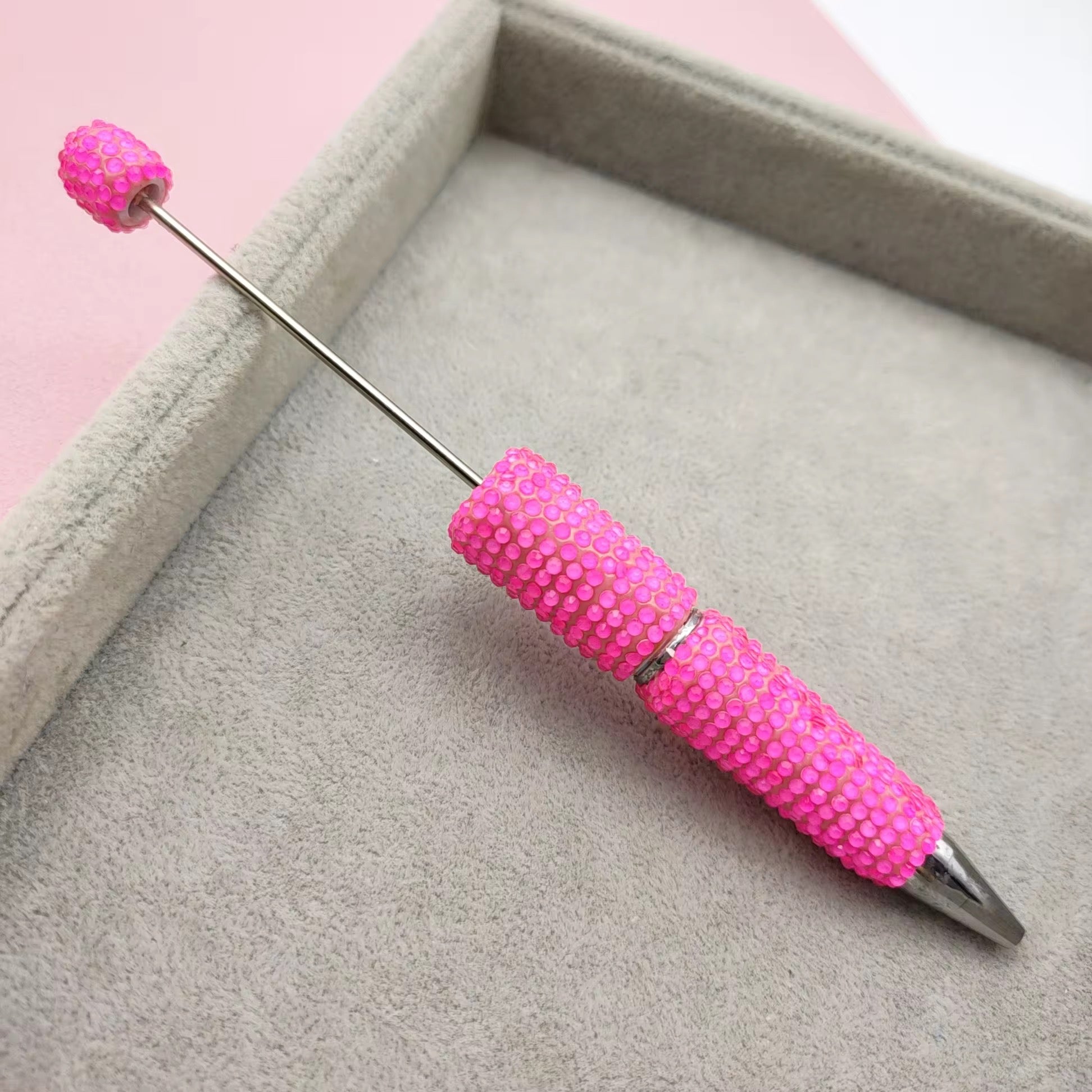 Clay Rhinestone Bright Colored Beadable Pens