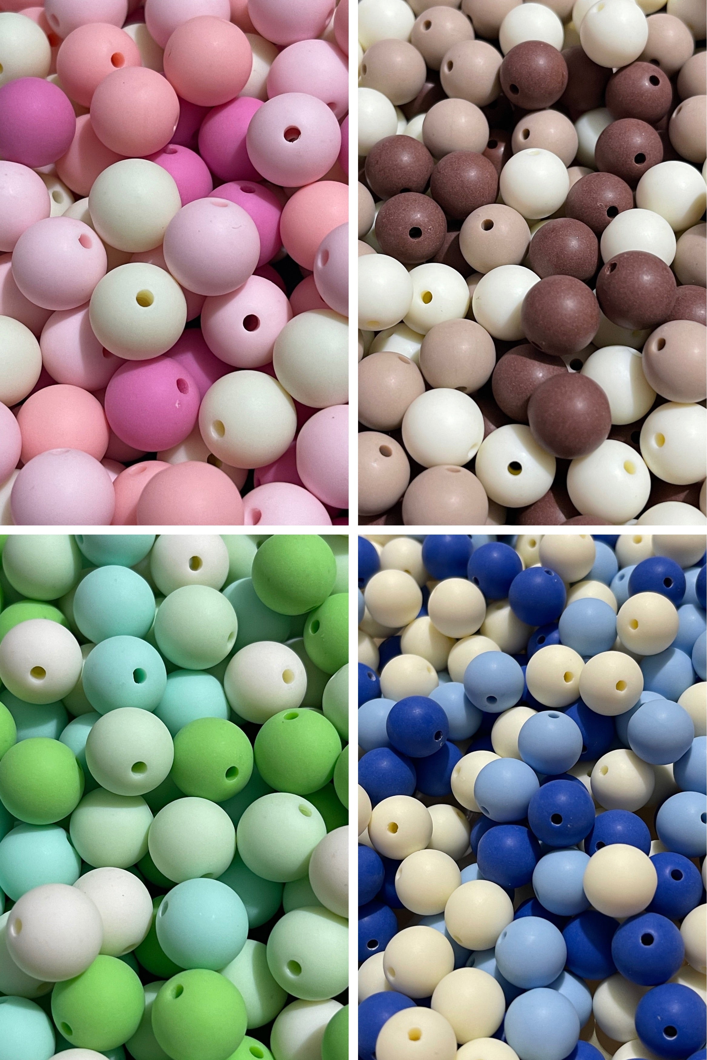 14mm Matte Beads Mix (Several Mixes)