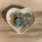 Rhinestone Clover Beads(10pc)