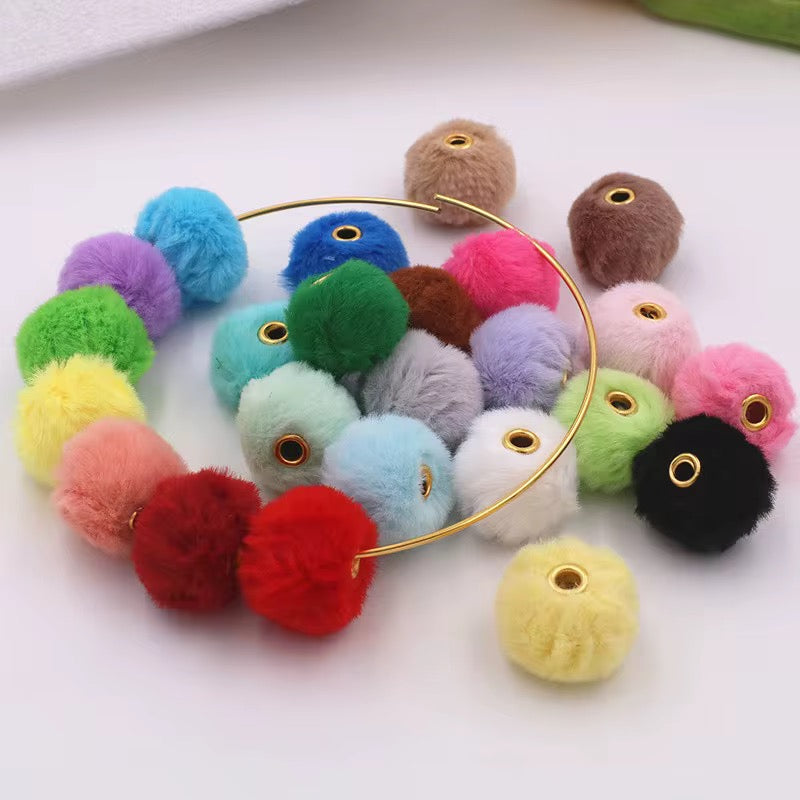 25mm Pom Pom Beads Mix