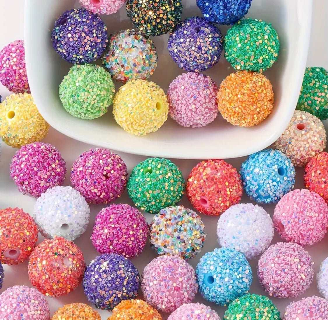 18mm Glitter Beads Secondary image