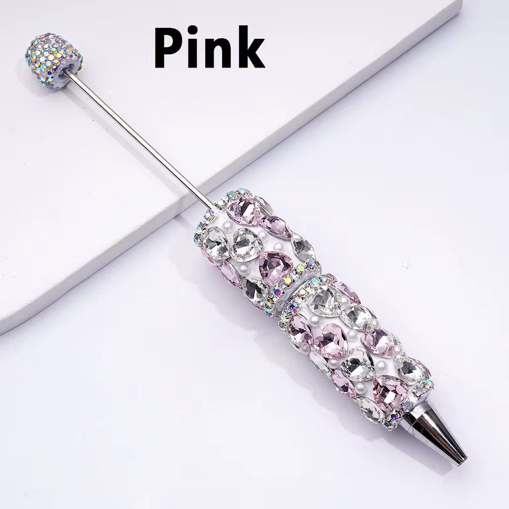 Crystal Heart Rhinestone Beadable Pens