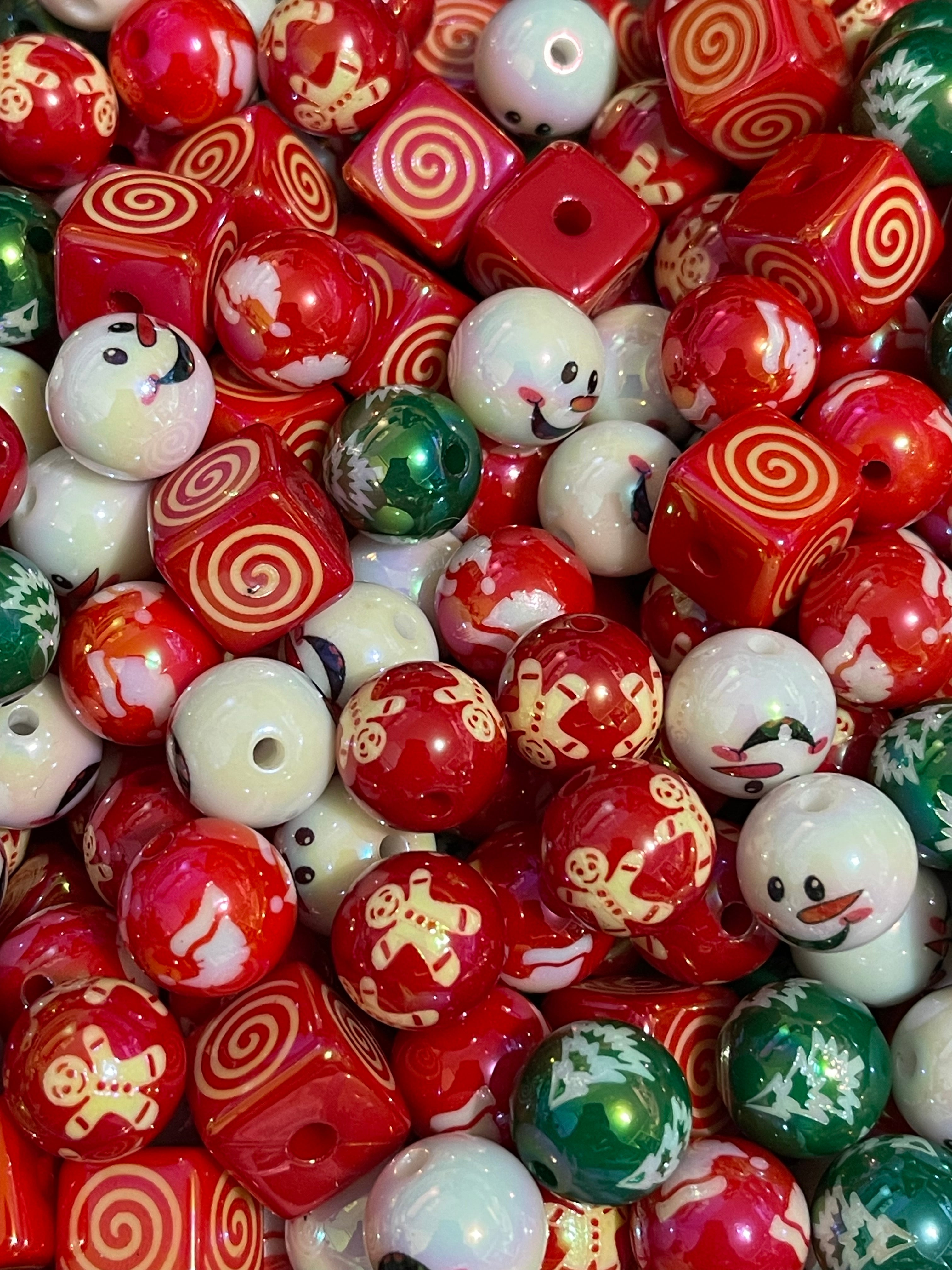 16mm Christmas Bead Mix Secondary image