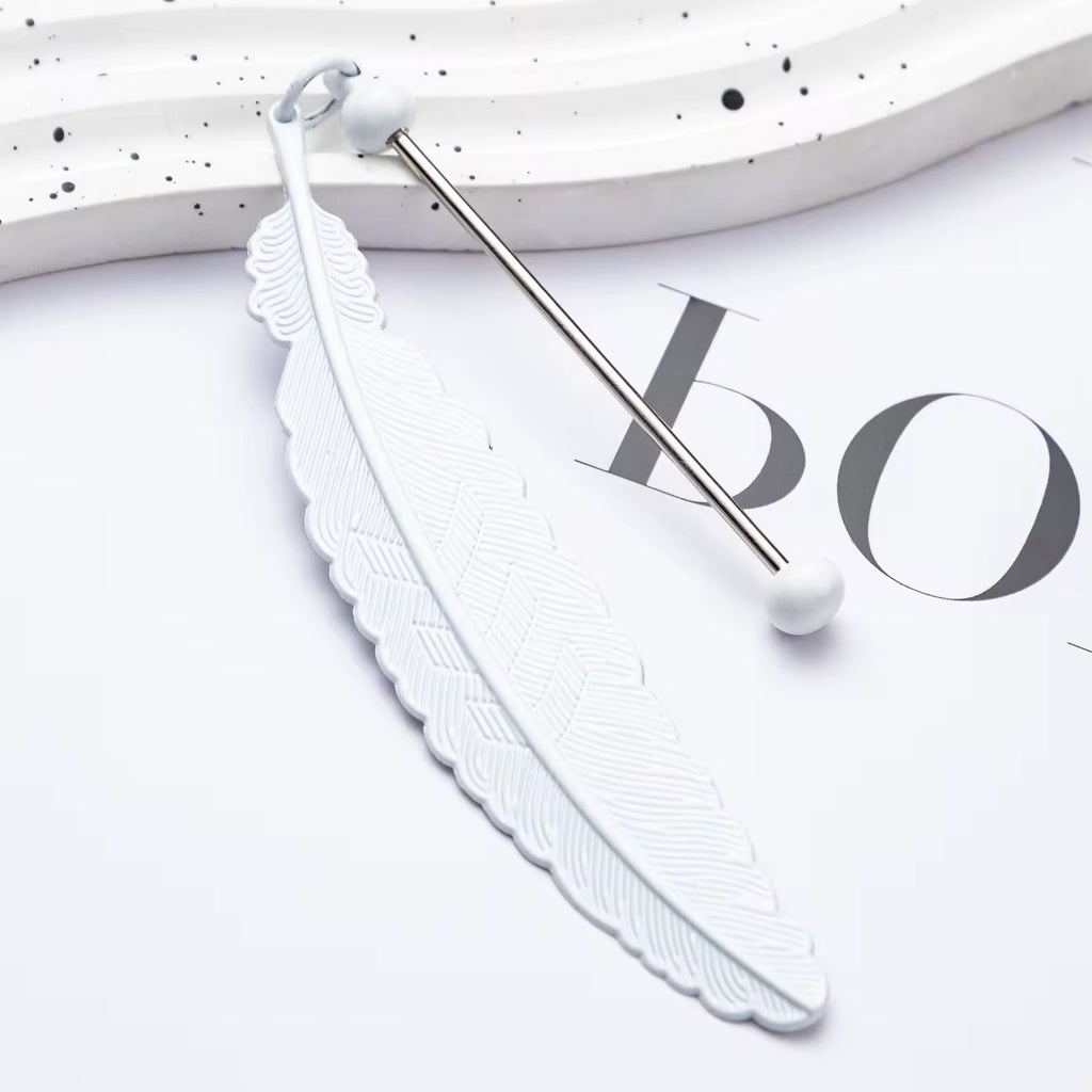Feather Beadable Bookmark