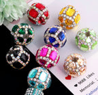 18mm Square and Hearts Rhinestone Beads (5pcs)-Y3