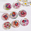 31mm Round Flat Ladybug Theme AB Beads-GG18