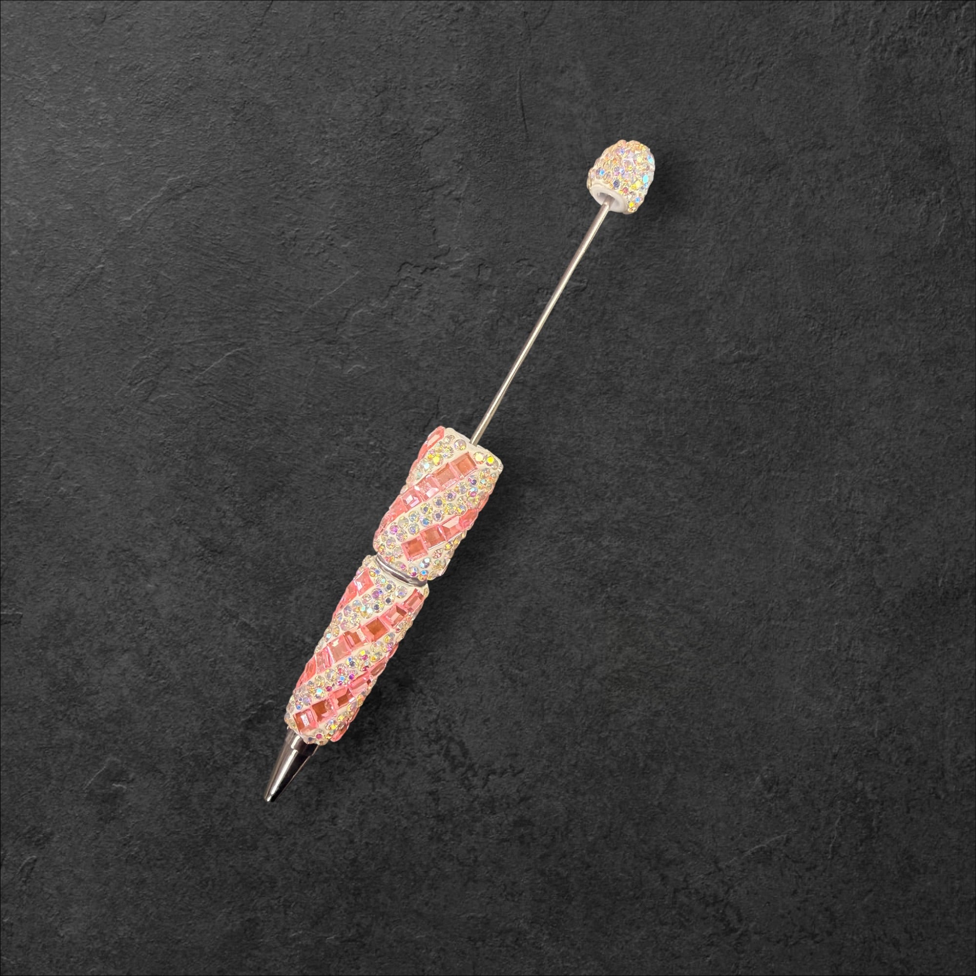 Diagonal Rectangle Square Rhinestone Beadable Pens