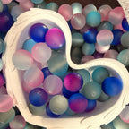 16mm Two Colored Matte Cateye Mermaid Mix-I17