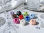 20mm Bow and Diamond Cristal  Beads (5pcs)