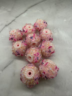 18mm Rhinestones Sugar Character Beads