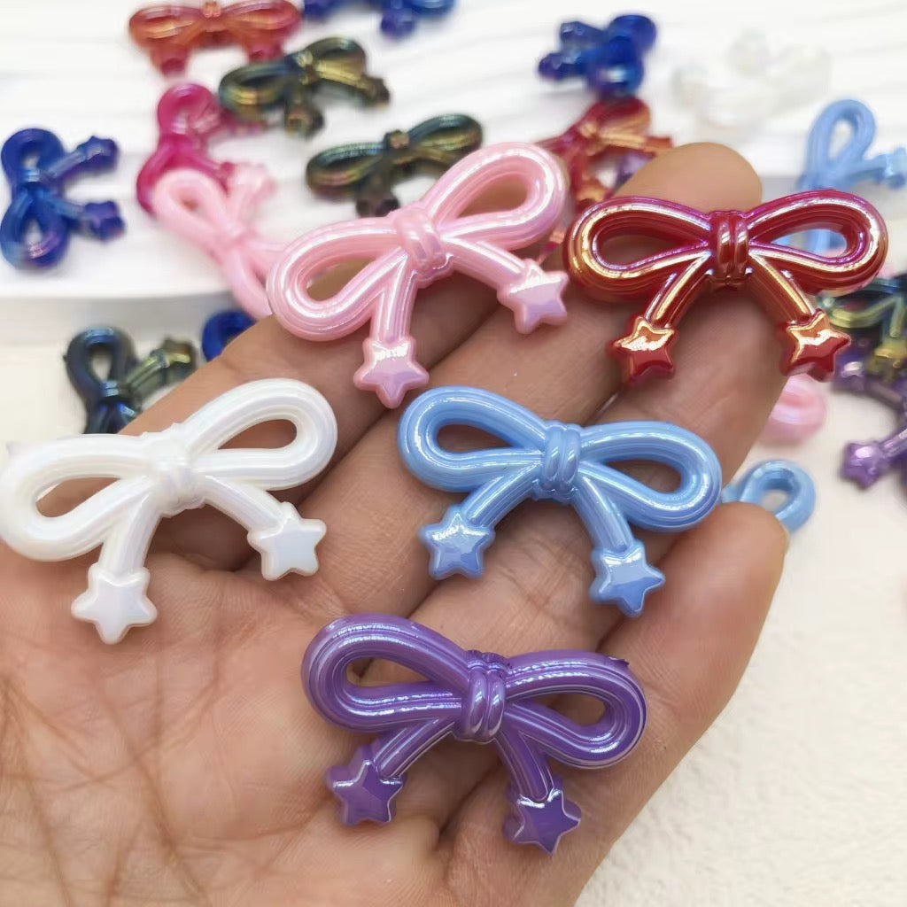 Solid Color Bow Knot Beads-A16 Secondary image