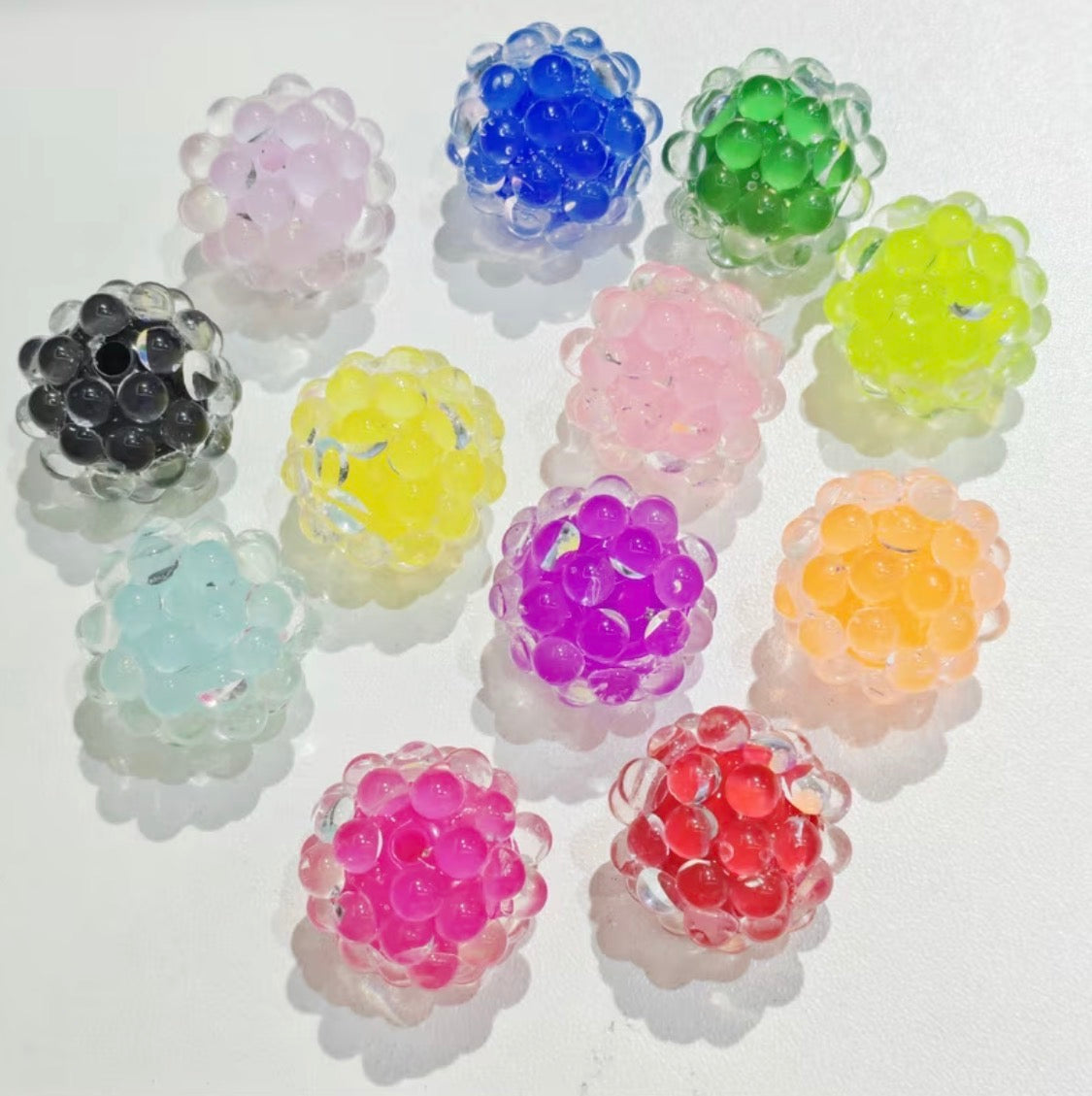 20mm Cristal Brights Bubble Beads (5pcs)