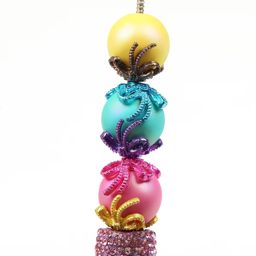 Colorful Metallic Metal Bow Bead Caps (10pcs)