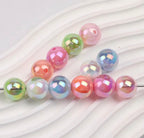 16mm AB Clear Heart On Solid Beads Mix-K23