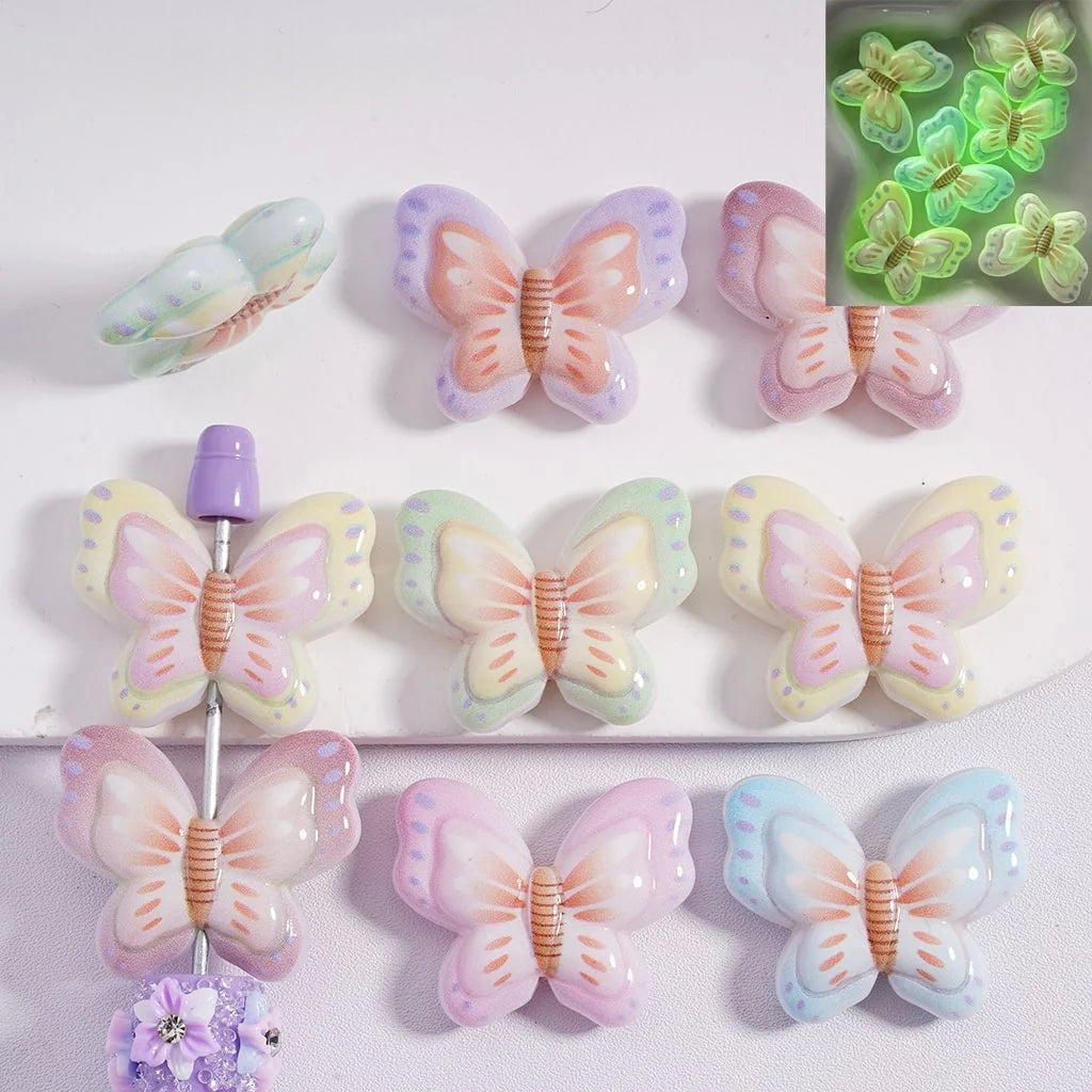 27mm Delicate Luminous Butterflies Main image