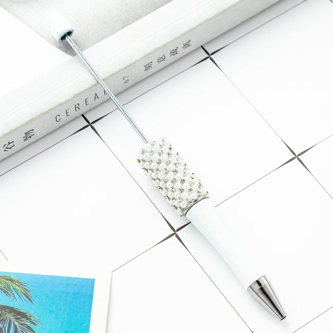 Pearl Rhinestone Beadable Pens