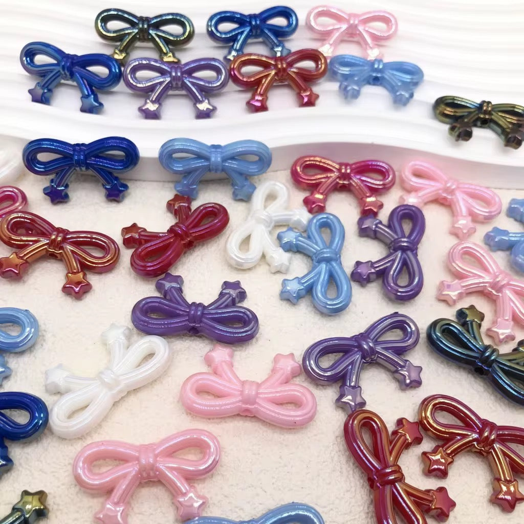 Solid Color Bow Knot Beads-A16