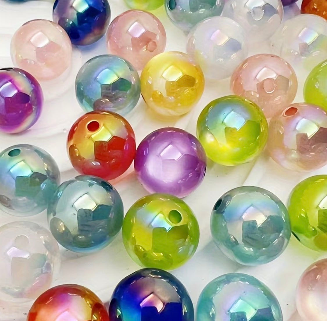 16mm Shiny UV Cat Eye Beads Mix-Y11