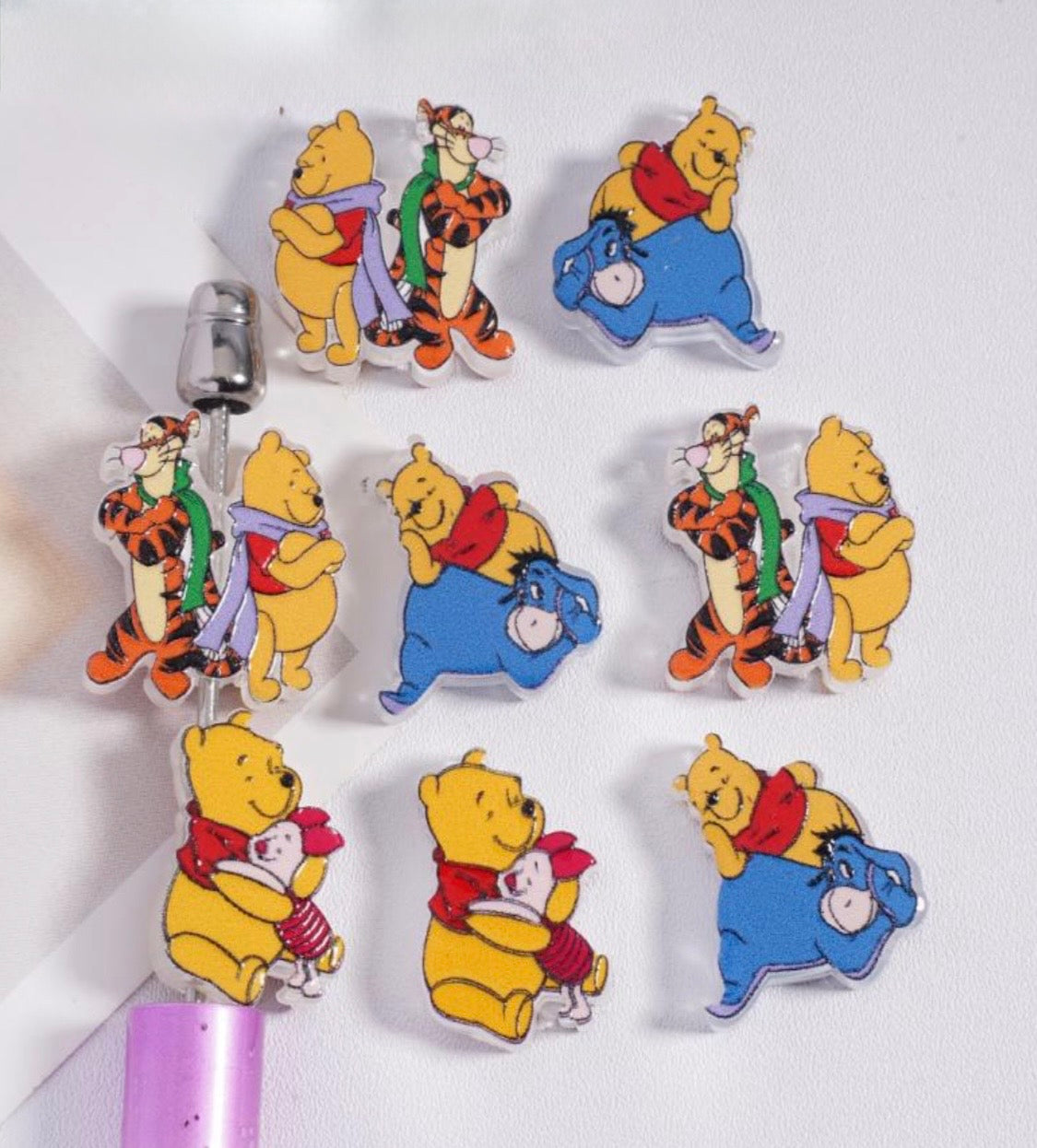 Honey Bear Acrylic Shaped Beads
