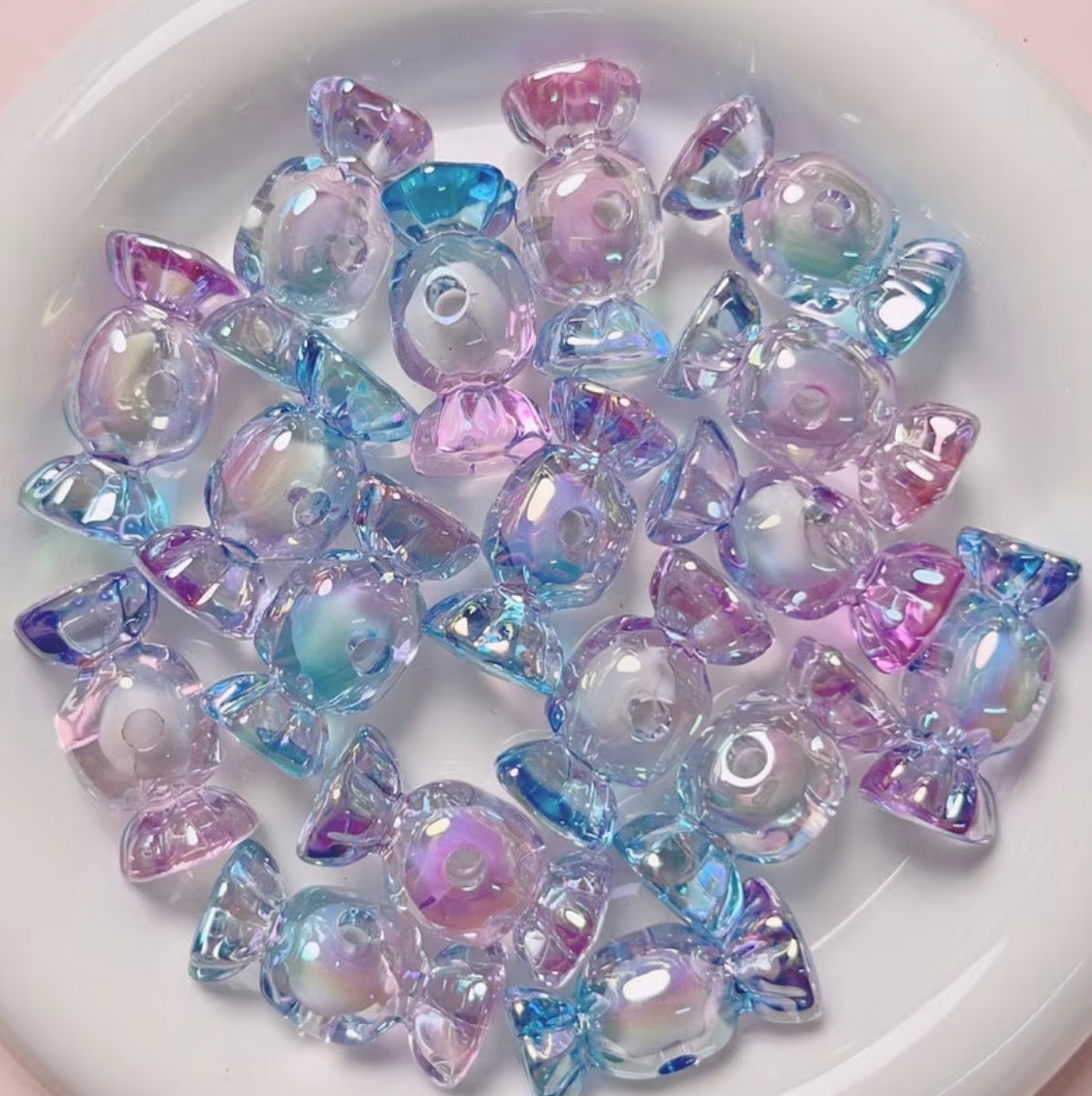Mermaid Candy AB Acrylic Beads-M21