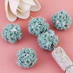 20mm Soft Fuzzy Roses Beads